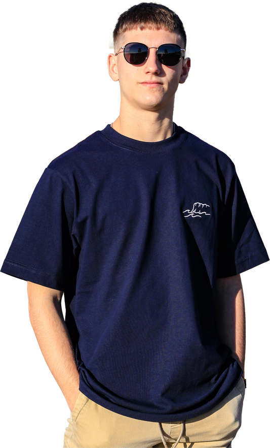 Camiseta Oversize French Navy